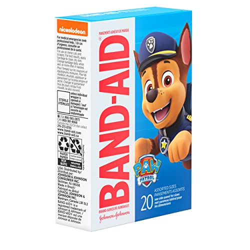 Band-Aid Adhesive Bandages, 20 ct (Pack of 2) | Nickelodeon PAW Patrol | First Aid | Assorted - size: 20 Count (Pack of 2), style: PAW Patrol