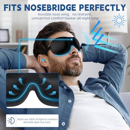 4-Pack Eye Masks for Sleep with Adjustable Strap Comfortable Sleep Masks for Women and Man Night Sleep, Travel, Nap Red - color: Black&purple&blue&red