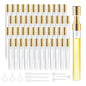 50Pcs 10ml Mini Spray Bottles, Empty Clear Glass Mist Spray Bottle Refillable Mini Perfume Atomizer Travel Sample Bottle Lids Fine Mist Perfume Atomizer Makeup Container