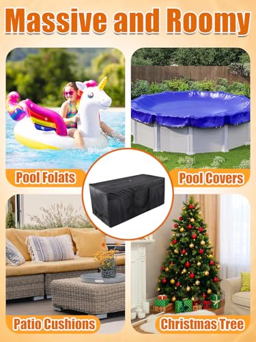 140 Gallon Extra Large Storage Bags - 600D Oxford Heavy-duty Outdoor Storage with 4 Carrying Handles, 56''x24''x24''