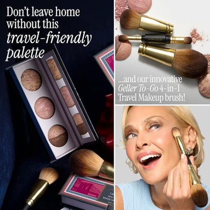 LAURA GELLER NEW YORK Gellers Greatest Kit - Baked Face & Eye Palette New York Minute + 4-in-1 Travel Makeup Brush - color: 03 New York Minute Eye Palette & Makeup