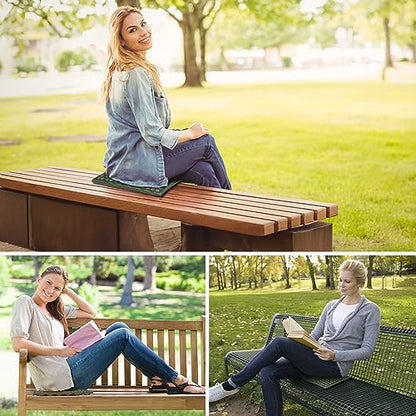 FOCHIER F Stadium Seat Pad, Camping Foam Pad, Foldable Z Stadium Seat Cushion Insulated Sitting Pad for Camping Backpacking Stadium Outdoor Picnic, Hiking, Mountaineering,Bleachers - color: Army Green 1PC