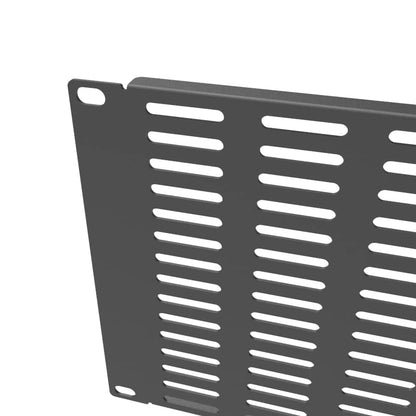 2 Pack of 4U Vented Blank Panel - Metal Rack Mount Filler Panel for 19in Server Rack Cabinet or Enclosure, Black (4U) - size: 4U