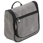 Lewis N. Clark Brushed Twill Hanging Toiletry Kit Bag for Travel Accessories, Shampoo, Cosmetics + Personal Items, Gray - color: Gray