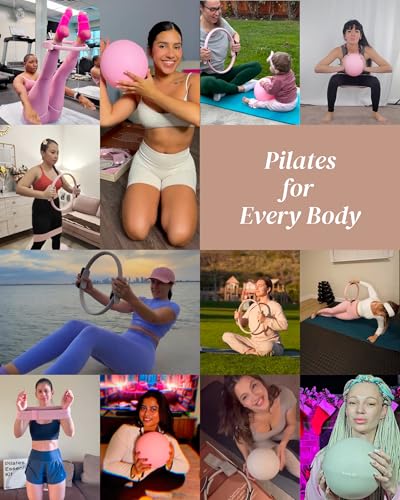 Pilates Kit for Women – Home Pilates Equipment Set with Ring, Ball & Resistance Bands | Pilates Starter Kit with Accessories in Gift Box - color: Taupe, style: Essential Kit - 3PC