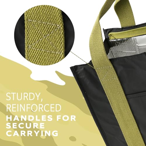 VonNova Women’s Insulated Lunch Bag – Cute Large 7L Lunch Tote for Office – Durable Small Lunch Box for Women with Premium Cooler Insulation – Stylish Lunchbox for Adults, Nurses & Teachers - color: Verdique
