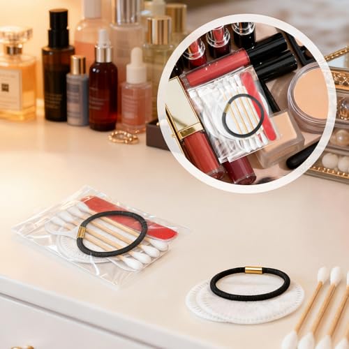 Bulk Hotel Vanity Kit Individually Wrapped Vanity Kit Travel,Hotel Hospitality Supplies,Hygiene Products Include Disposable Cotton Pads,Cotton Swabs,Hair Tie,Nail File,Dental Floss（50） - size: Pack of 50