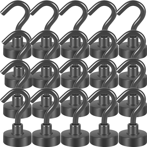 Neosmuk Magnetic Hooks, Cruise Ship Essentials, 32lb+ Heavy Duty Magnetic Hooks for Cruise Cabins, Refrigerator, Grill, Hanging, and Travel | Extra Strong Must-Haves Magnet Hook,Grey - color: Gray, size: 32lb