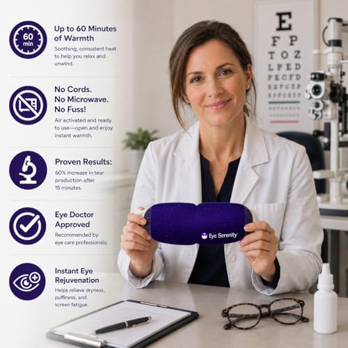 Eye Serenity Steam Eye Mask, Heated Eye Mask, Self Heating Warm Compress for Dry Eyes, Fast Relief for Stye, Puffy Sensitive Eyes, Moist Heat, Gift for Women and Men - Unscented - color: Steam Eye Mask 15 Pack, size: 15 Eye Masks