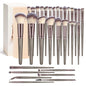MAANGE 30 Pcs Professional Makeup Brush Set with Travel Case – Kabuki, Foundation, Powder, Blush,Blending& Eyeshadow Brushes, Labeled for Gift-Ready Box,Champagne - color: Champagne