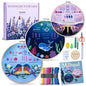 ETSPIL Beginner Embroidery Kit for Adults, 3-Pack Full-Color Stamped Animal Designs, Companionship Theme, Master 19 Stitches with 4K Step-by-Step Videos & Needle Minder, Easy Craft Gift for Teens - color: Companion F