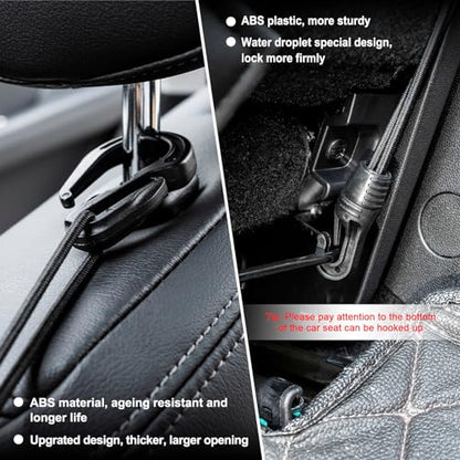 3-Layer Car Mesh Organizer Storage Between Front Seats Kid Dog Pet Net Barrier Car Net Pocket Elastic Tissue Purse Holder Netting for SUV, Van - size: 11.8 x 10.6 inch