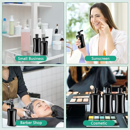 Domensi 36 Pcs Black Travel Bottles with Flip Cap Plastic Travel Toiletries Bottles Portable Leak Proof Squeeze Container Refillable Empty Cosmetic Container for Liquid Shampoo Lotions (3.4 oz,Black) - size: 3.4 oz