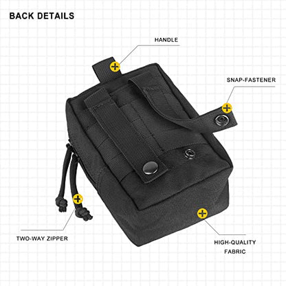 Mini MOLLE Pouch Multi-Purpose Compact Tactical Waist Bags Small Utility EDC Pouch