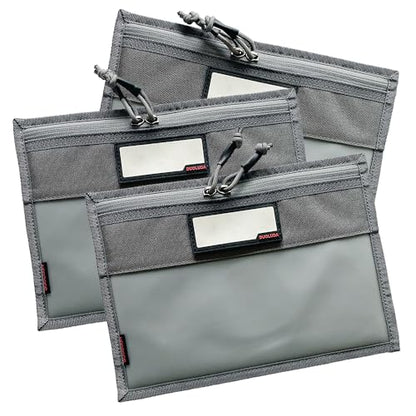 3-Pack Handgun Case,Small Soft Pistol Rug Case Tactical Handgun Storage Pouch with for Hunting Shooting Range Sports 4 of ID Patches Included (Small Gray) - color: Small Gray