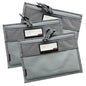3-Pack Handgun Case,Small Soft Pistol Rug Case Tactical Handgun Storage Pouch with for Hunting Shooting Range Sports 4 of ID Patches Included (Small Gray) - color: Small Gray