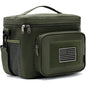 FlowFly Tactical Lunch Bag Large Insulated Lunch Box Cooler Tote for Men, Women with MOLLE/PALS Webbing (Army#Green, Large) - color: Army#Green, size: Large