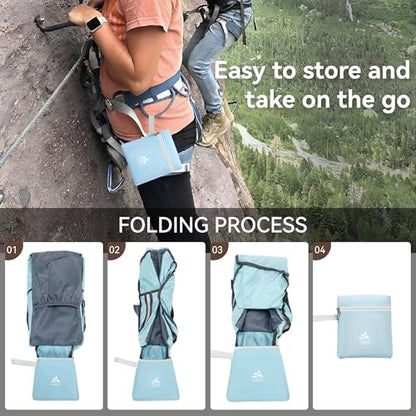15L Small Hiking Backpack for Women Men Lightweight Packable Backpack Foldable Casual Daypack for Camping Travel Outdoor, Blue - color: Blue