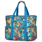 Becokan Beach Bags for Women Large Beach Tote Bag with Zipper Pockets Beach Bag Waterproof Sandproof Travel Nurse Tote Bag - color: Leaves