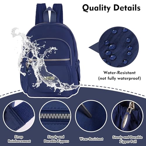 AOTIAN Mini Nylon Women Backpacks Casual Lightweight Small Daypack for Girls - color: Mini Deep Blue