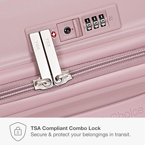 Traveler's Choice Ultimax II Polycarbonate Hardside Luggage with Spinner Wheels, Pink, 29-Inch Large Luggage - color: Pink, size: 29-Inch Large Luggage