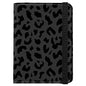 Cute Passport Holder and Holder Combo Passport Cover with RFID Blocking Women Men Compatible Wallet Credit Card Protector(Black Grey Leopard Cheetah Pattern) - color: Black-D2