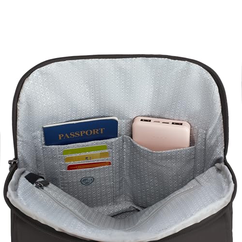 Travelon Anti-Theft Runways Compact Backpack - color: Smoke