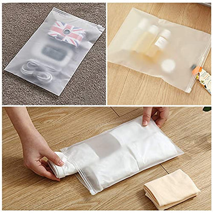 6x9 inch 100pcs Small Storage Bags with Zipper, Plastic Poly Bags for Shipping, Organizing Gloves, Phone Case, Sealable Poly Mailers for Packaging Clothing - size: 6x9"