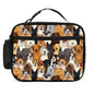 Cute Dog Lunch Bag Insulated Reusable Lunch Box Cooler Thermal Tote Bag For Teenage Boys Girls School Beach - color: Cute Dog
