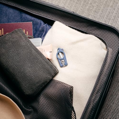 Fiskars Travel Folding Scissors, TSA-Compliant, Compact and Portable for Crafting and Quick Snips, Stainless Steel Blades, Explore Collection, Mountain Haze