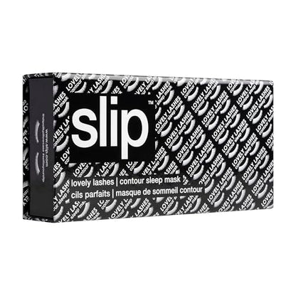slip Contour Sleep Mask | 100% Pure Mulberry Silk, Ultra Soft | Contoured Design, Prevents Eye Pressure | Adjustable Strap, Ideal for Travel - Black - color: Black
