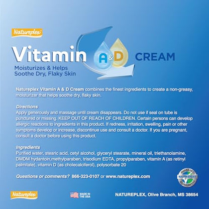 Natureplex Vitamin Cream Bundle – Includes Aloe Vera, Vitamin E, Vitamin A&D, and Cocoa Butter Creams (6 Each) – Everyday Skin Care Cream Set for Home, Work & Travel - 24 Travel Size Tubes