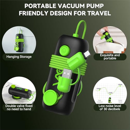 Vacuum Bags for Travel - USB Electric Pump, 18 Pack Carry-on Size Vacuum Seal Bags for Clothing - Space Saver Vacuum Storage Bags for Luggage, Travel Essentials. - style: 18 bags + USB pump