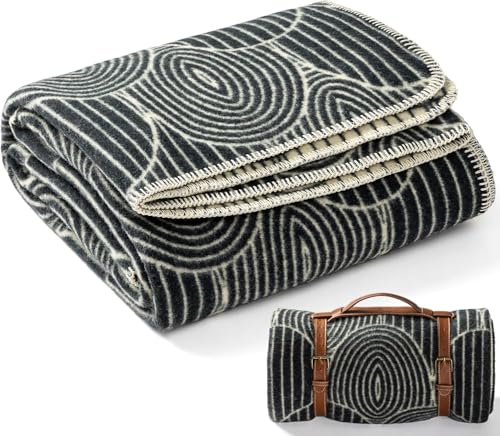 Molithe 100% Wool Blanket, 62" x 48", Warm, Thick, Washable, Military | Great for Camping, Outdoors, Sporting Events, Survival Kits Scale - color: Scale, size: Medium