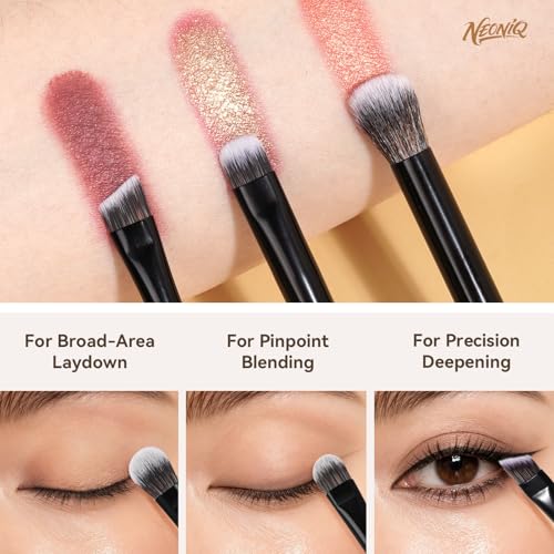 10 PCS Travel Makeup Brush Set With Bag, Makeup Brushes, Double-End Multi-functional Brushes for Foundation Powder Blush Eyeliner Eyeshadows, Professional Face Brush Set（Black） - color: 10Pcs-Black