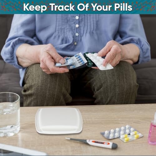 Home-X Small Pill Pouch – Squeeze-Open Pill Pouch for Medicine, Earbuds, Mints & Small Essentials – Portable Travel Pill Pouch with Easy Open & Secure Closure – Compact Pill Pouch for Purse & Pocket