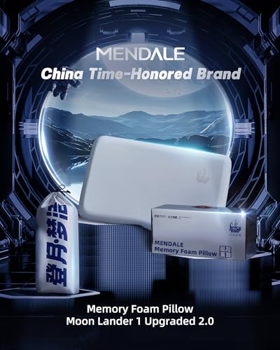 Memory Foam Pillows for Sleeping, Cooling Bed Pillow for Neck Pain Relief, Queen Size Contour Design for Side Back Stomach Sleepers with Travel Pouch - Frim But Soft (4 Inches)