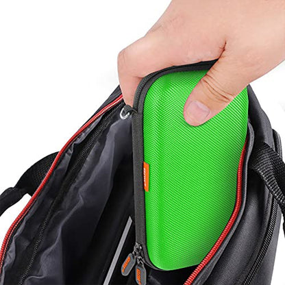 Power Bank Storage Case Hard EVA Protective Travel Case – Small Electronic Carrying Pouch for Hard Drive, Cell Phone, Charging Cable, External Battery, Earbuds (Light Green) - color: Light Green