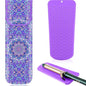 Shappy 2 Pcs Heat Resistant Hair Tools Bag Curling Iron Travel Case Cover Neoprene Flat Iron Holder Travel Case and Silicone Mat Pouch for Hot Hair Tools Storage Organizer(Mandragora) - style: Mandragora