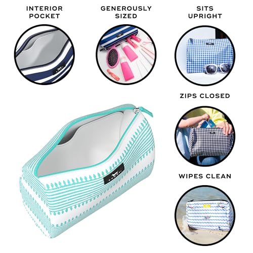SCOUT Packin' Heat - Large, Water-Resistant, Zip Close Makeup Bag for Women- Toiletry Travel Bag - Cosmetic Bag - color: Can You Belize