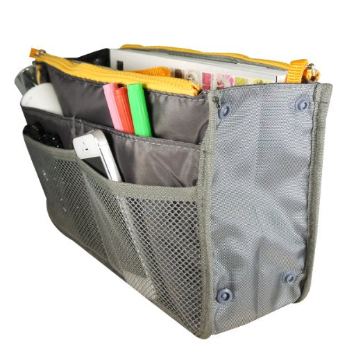 Wrapables® Unisex Bag Insert Organizer, Travel Bag Organizer - Grey - color: Grey