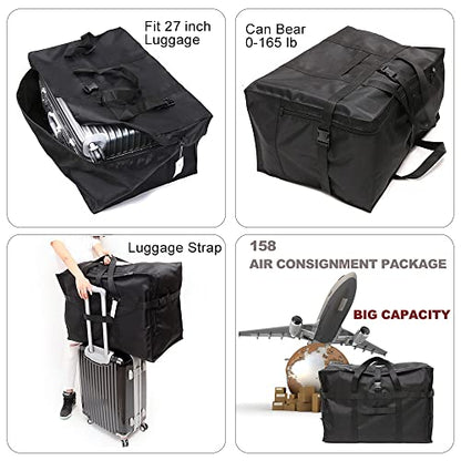 Travel Duffle Bag,Large Storage Bags,Foldable Weekender Bag,Overnight bag,Heavy Duty Travel Bag,Reinforced Carry Straps Gmy Dance Bag for Men And Women Camping,Moving,Hospital - color: Large 100L