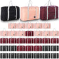Travel Bag 36 Packes Carry on Luggage Foldable Duffel Bag Sports Gym Bag Weekender Overnight Bag Water Resistant Nylon Travel Duffel for Men Women - color: 12Black 12Pink 12Red