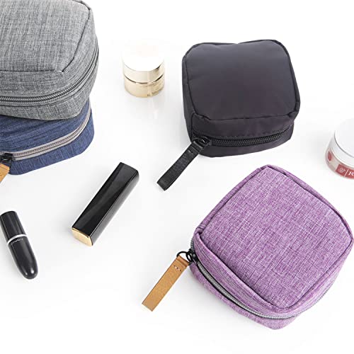 Hekyip Mini Cosmetic Bag, Travel Makeup Pouch, Portable Waterproof Cosmetic Pouch for Girls Women, Mini (Mini Gray) - color: Mini Gray