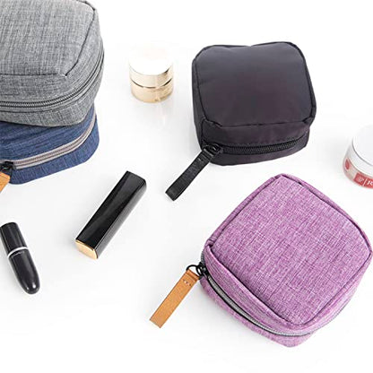 Hekyip Mini Cosmetic Bag, Travel Makeup Pouch, Portable Waterproof Cosmetic Pouch for Girls Women, Mini (Mini Gray) - color: Mini Gray