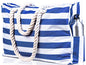 Beach Bag and Pool Bag Has Cooler Pocket, 7 Pockets Total, Zip Top. Family Size Waterproof Beach Tote - color: Navy Blue Cuttlefish