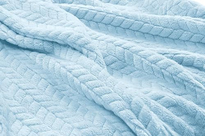 EverSnug Travel Blanket & Pillow 68x42 - Premium Ultra-Soft Microfleece 2 in 1 Compact & Packable Flight Blanket with Soft Bag Pillowcase, Hand Luggage Sleeve and Backpack Clip (Ice Blue) - color: Ice Blue