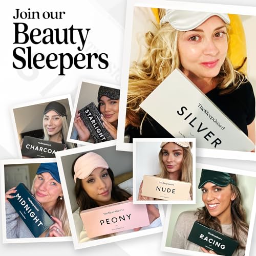 TheSleepGuard Pure Silk Sleep Mask [100% 6A Mulberry Silk, 22 Momme] Light Blocking Travel Essentials. Eye Masks for Sleeping. Black Oeko-Tex Blindfold. Eye Covers for Men & Women - color: Silver Grey