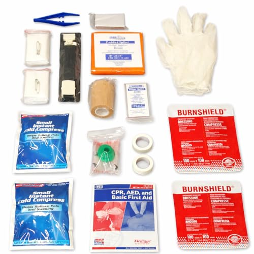 Rapid Care 821 Piece Class B Refill Kit - OSHA & ANSI Compliant - 3 & 4 Shelf First Aid Cabinet Refill - Home, Office, Industrial - Bandages, Medications, Trauma Supplies - size: Class B 3 or 4-Shelf