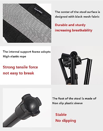 Universal Folding Camping Chair Foot Rest Ottoman Portable Recliner Lazy Retractable Footstool Leg Rest Chair for Hiking Fishing Beach (Gray)
